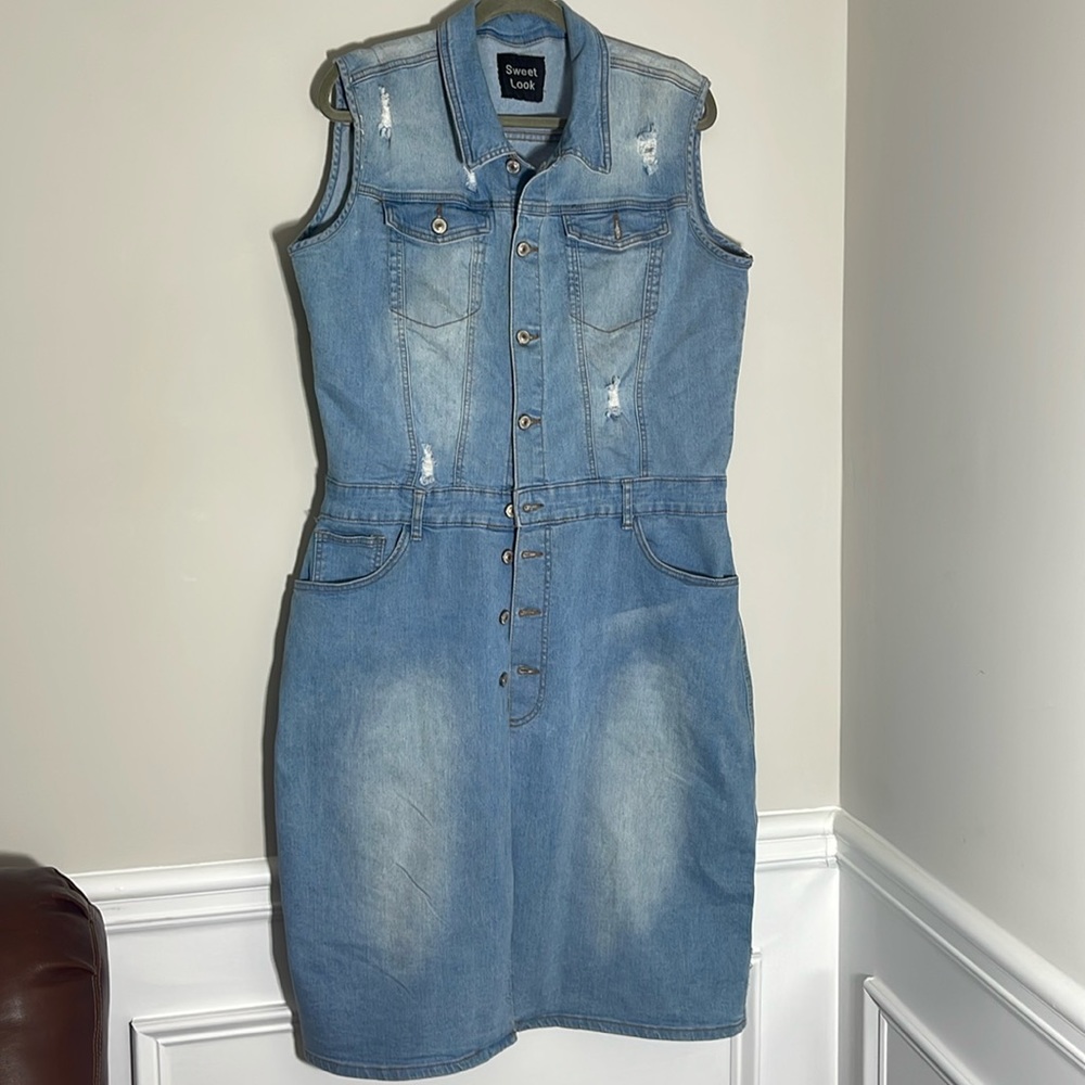 Sweet Look Blue Jean dress